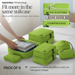 8-Piece Luxury Compression Packing Cubes & Bags for Travel – Maximize Spac