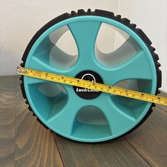 LuckColor Blue 9” Yoga Wheel w/Varied Tread (ST)