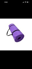 LOKÄTSE HOME Ribbed Foam Yoga Mat 66 x 25 in Purple or Pink or Blue