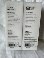 Vivitar Yoga Dice Set & Workout Dice Set Lot of 2 (6 Dice)