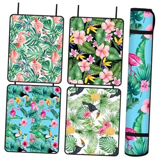 4 Pcs Pool Seats for Edge 15.7 x 19.7 Inches Poolside Seating Mat Vivid Style