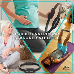 Versatile 12″ Pilates Circle with Dual Grip for Sculpting & Toning Workouts