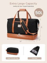 Weekender Bags for Women, Travel Duffle Bag Carry On Travel Bag Overnight Bag…