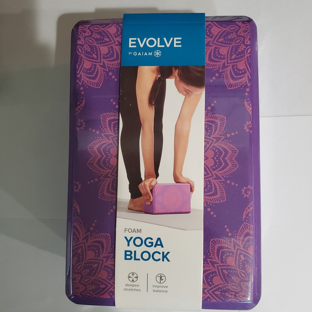 Evolve Foam Yoga Block Grey 9″ x 6″ x 4″ Deepen Stretch Improve Balance