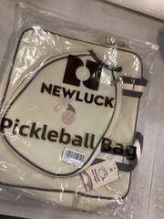Pickleball Tote Sling Bag for Women/Men/Boy/Girl, Large capacity BeigeBrown