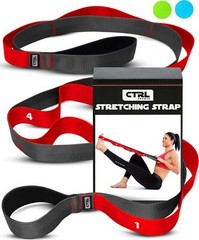 Stretching Strap With Loops – Non Elastic Stretch Band For Physical Therapy, For