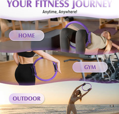 Pilates Ring Fitness Circle for Women, Pilates Equipment – 14.5″ Home Magic Exer