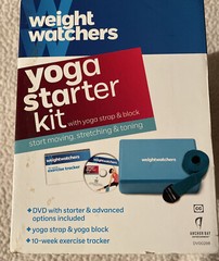 Weight Watchers Yoga Starter Kit 2 Complete Workouts DVD w/ Yoga Block & Strap