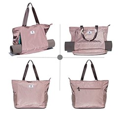 Yoga Mat Bag Yoga Tote Carrier Shoulder Bag Carryall Tote for B Pinkish Purple