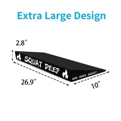 Slant Board for Weightlifting and Calf Stretching – Non-Slip Heel Elevated Sq…