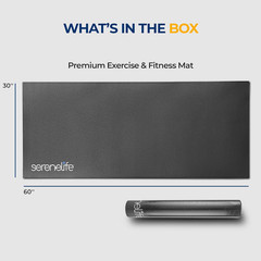 Yoga Mat 30″ X 60″, 6Mm Extra Thick Non-Slip Fitness Mat, Soft & Durable Exercis