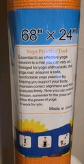 Yoga Mat Fitness 68″ X 24″ Mind Body Health Orange