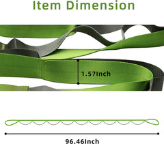 Yoga Stretch Strap Flexibility Band Fitness Exercise Belt Adjustable