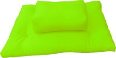 Zafu Zabuton Meditation Yoga Cotton Cushions, Sitting Kneeling Mats Lime