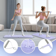 Portable Pilates Reformer Board Foldable Core Ab Trainer Home Gym – New