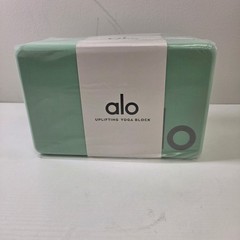 Alo Yoga Uplifting Yoga Block Honeydew Silver Logo A0084U New NWT