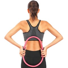 Pilates Ring Yoga Fitness Double Handled Exercise Circle Gym Resistance Wheel***
