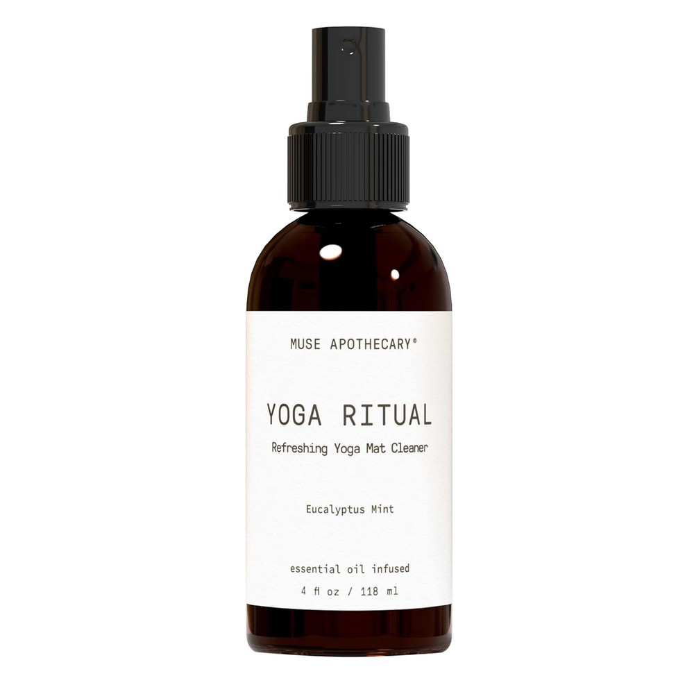 Yoga Ritual Mat Cleaner Spray Eucalyptus Mint 4oz Essential Oils Matte Cleaner