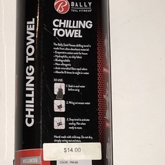 Bally Total Fitness Chilling Towel Pink