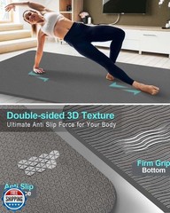 Extra Long & Wide Thick Yoga Mat for Tall Men & Women, 84” x 32”x 7mm Oversize