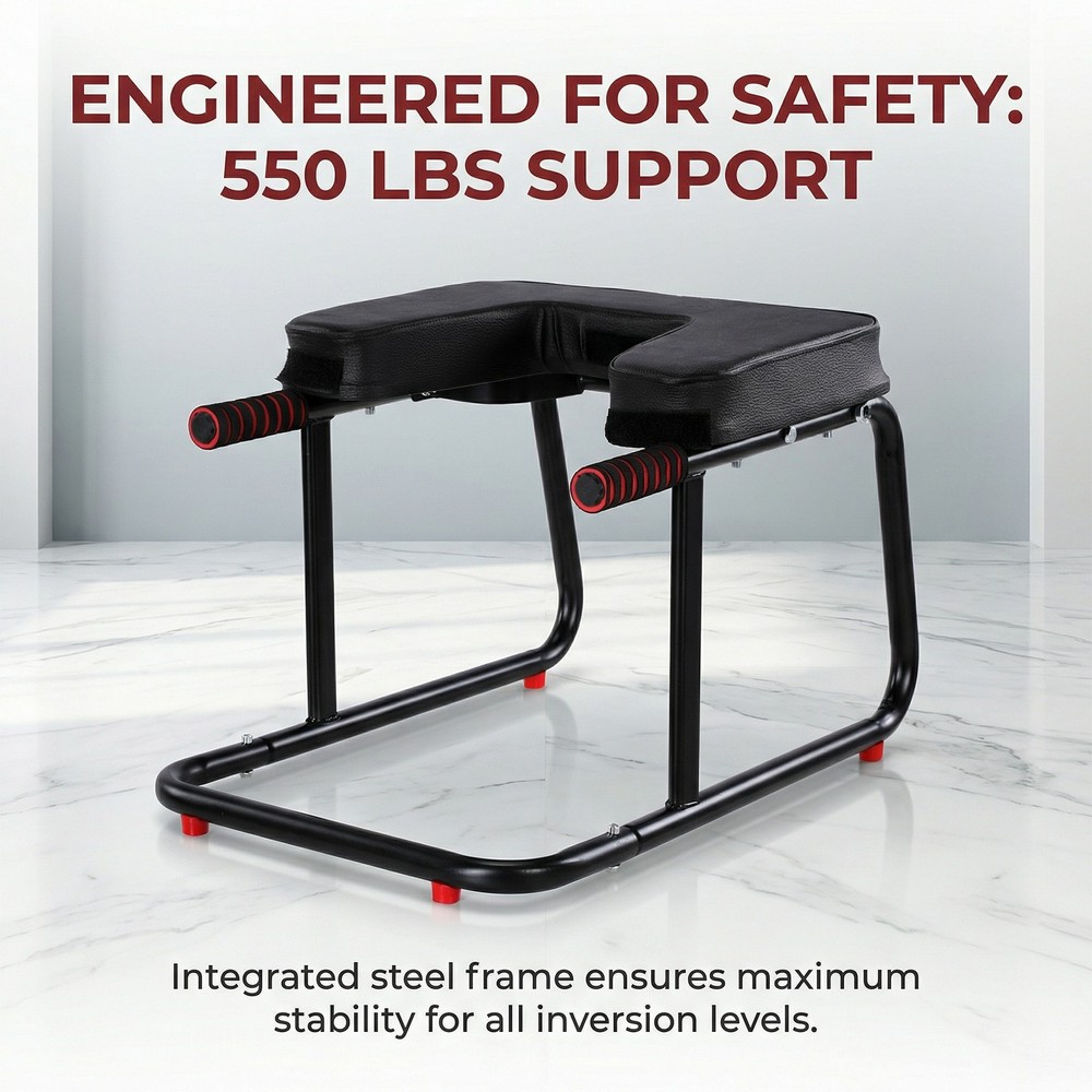 Yoga Headstand Bench Exercise Inversion Stool Workbench Upside Down Chair USA