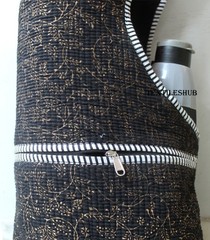 Handmade Cotton Yoga Mat Bag Quilted Floral Print Sling Shoulder Carrier