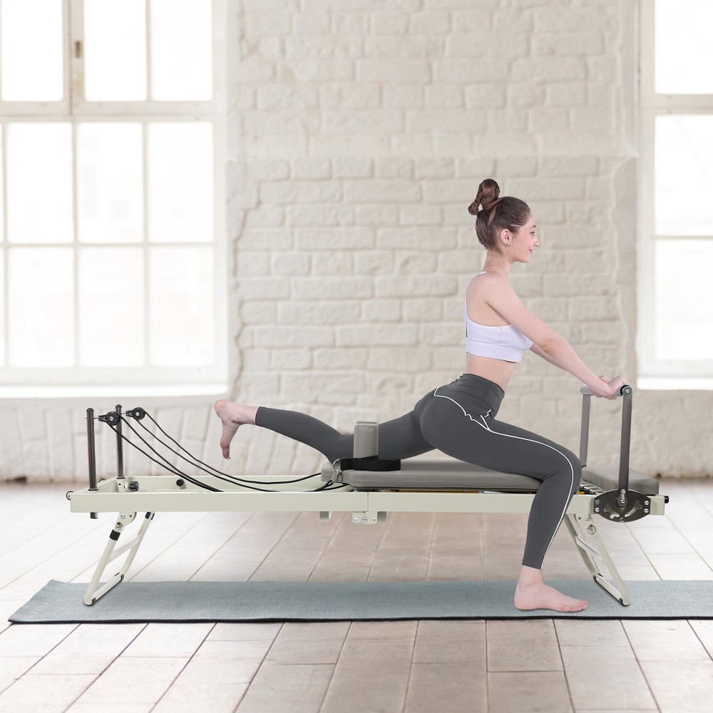 Pilates Reformer,Dpiolrcag Foldable Pilates Machine & Equipment for Home Use USA