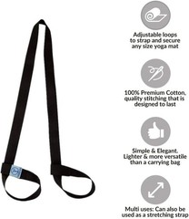 Durable 64 Inch Adjustable Yoga Mat Carrier Strap – Perfect for Thick Mats
