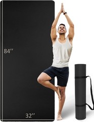 Extra Long & Wide Thick Yoga Mat for Tall Men & , 84” x 32” x 7mm Oversized…