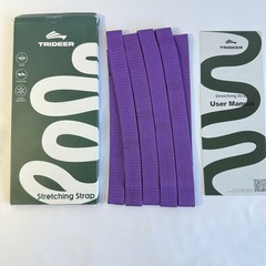 Trideer PURPLE Stretching Strap Non-Elastic 10 Loop Yoga USED ONLY ONCE