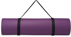 Essentials 2/5″ Thick (10Mm) Yoga & Pilates, Fitness & Exercise Mat with Easy-Ci