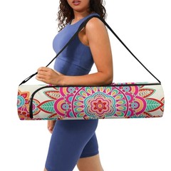 Mandala Yoga Mat Bag Carrier Full-Zipper Extra Large Size 20cm*76cm Adjustabl…