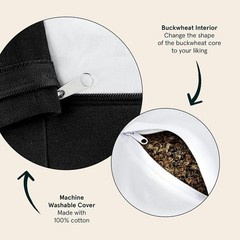 Sedona Meditation Cushion – Eco-Friendly Buckwheat Filled Yoga Pillow for Adults
