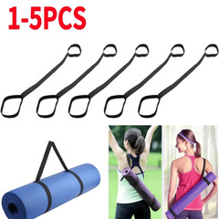 1-5PCS Yoga Mat Strap Adjustable Yoga Mat Holder Strap Elastic Sports Sling Shou