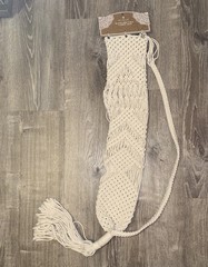 Oak And Reed Macrame Yoga Mat Carry Bag 100% Cotton Boho Made In India NWT