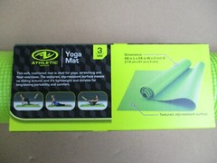 Athletic Works Yoga Mat Lime Green exercise 68 in L x 24 in W x 3 mm thick *NEW*