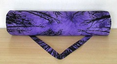 Indian Blue Tie Dye Forest Yoga Mat Carrier Bag Mandala Large Shoulder Strap