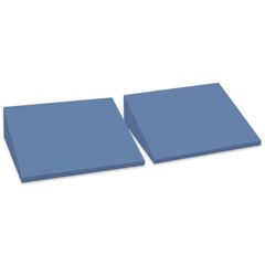 XL Foam Yoga Wedge Blocks Black Set 2 16.5 Incline 13×12.75×3.75 In Stretching