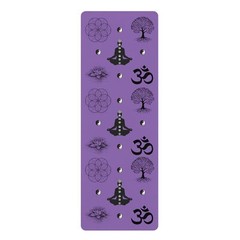 ZenMaster Rubber Microfiber Yoga Mat 24″ x 68″ Medatative Design