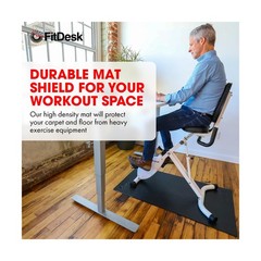 FitDesk Protective Floor Mat – Lightweight PVC Exercise Mat for… USA FAST SHIP