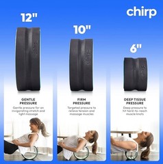 Chirp Wheel Muscle Roller for Targeted Muscle Relief and Stretching Medium, Mint