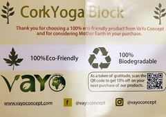 2 Voya Cork Yoga Blocks and Strap