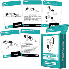 3 Pack – Exercise Cards – Yoga Poses Volume 1 & 2 + Bodyweight Exercises – Yoga