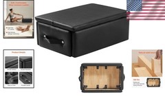 Pilates Reformer Foldable Box for Reformer 25x17x9 inch Black 350 lbs