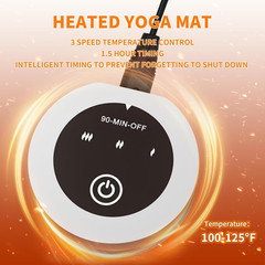 Heating Yoga Mat with Fast Heating System, 72″X27″ Extra Large Non-Slip Mat, Dua