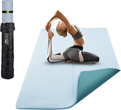 Gogokiwi Large Yoga Mat (6’X4′) – 1/4″ & 1/2″ Thick Exercise Mats for Home Worko