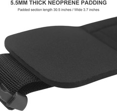 Waist Belt Neoprene Padded Gym Pulley Strap with Rings for Cable Machines Fitnes