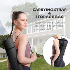 Portable Yoga Mat with Carrying Sling – Non-Slip, Eco-Friendly Fitness Essential