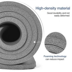 Gruper Thick Yoga Mat Non Slip, Large Size 72″ L x 72 x 24 x 0.4 inches, Grey
