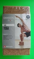 Yoga Danskin Now Natural Cork Yoga Block 9″ x 5″ x 3″ New Sealed Fitness